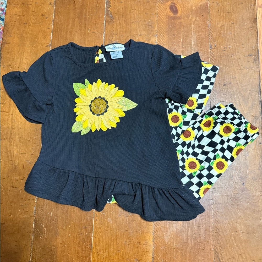 Rare Editions Sunflower Set Girls Size 7